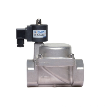 NEW PRODUCT  KLS-50-D1 HIGH PRESSURE STAINLESS STEEL PILOT PISTON TYPE PTFE SEALING SOLENOID VALVE